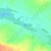 Mappa topografica La Bricogne Franque-ville, altitudine, rilievo