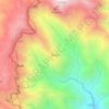 Mappa topografica Oyusan, altitudine, rilievo