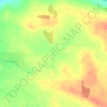 Mappa topografica Bremner, altitudine, rilievo
