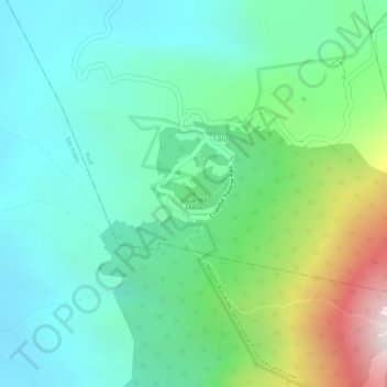 Mappa topografica Tayak Hill, altitudine, rilievo