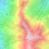 Mappa topografica Dent de Burgin, altitudine, rilievo