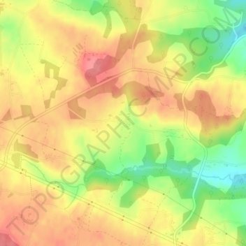 Mappa topografica Tréluban, altitudine, rilievo