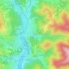 Mappa topografica Biconne, altitudine, rilievo
