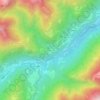 Mappa topografica Barzona, altitudine, rilievo