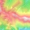 Mappa topografica Punta dell'Uccel, altitudine, rilievo