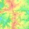 Mappa topografica Woodville, altitudine, rilievo