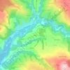 Mappa topografica Planaz, altitudine, rilievo