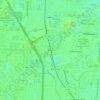 Mappa topografica Monet, altitudine, rilievo