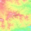 Mappa topografica Garanhuns, altitudine, rilievo