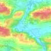 Mappa topografica L'Estun, altitudine, rilievo