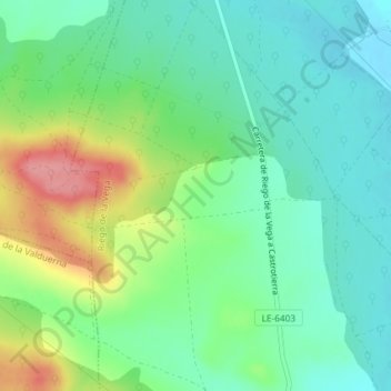 Mappa topografica La Comunidad, altitudine, rilievo