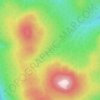 Mappa topografica Rocky Mountains, altitudine, rilievo
