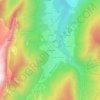 Mappa topografica Les Arragons, altitudine, rilievo
