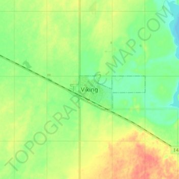 Mappa topografica Viking, altitudine, rilievo