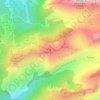 Mappa topografica Pointe de Pelluaz, altitudine, rilievo