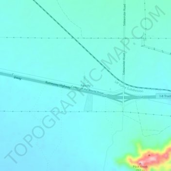 Mappa topografica Felicity, altitudine, rilievo