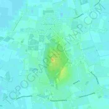 Mappa topografica Luttenberg, altitudine, rilievo