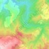 Mappa topografica Pereto, altitudine, rilievo