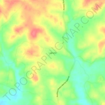 Mappa topografica Lajeado, altitudine, rilievo