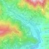 Mappa topografica Trausella, altitudine, rilievo