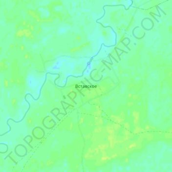Mappa topografica Вставское, altitudine, rilievo