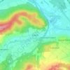Mappa topografica Erlach, altitudine, rilievo