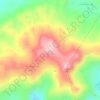 Mappa topografica Mount Three Peaks, altitudine, rilievo