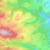 Mappa topografica Le Bost, altitudine, rilievo