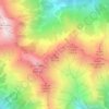 Mappa topografica La Pala, altitudine, rilievo