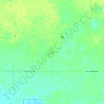 Mappa topografica Hope, altitudine, rilievo