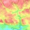 Mappa topografica Leflaut, altitudine, rilievo