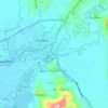 Mappa topografica Bada, altitudine, rilievo