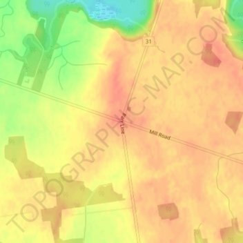 Mappa topografica Varna, altitudine, rilievo
