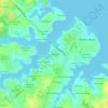 Mappa topografica Sunset Beach, altitudine, rilievo
