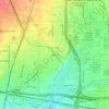 Mappa topografica Bethune, altitudine, rilievo