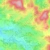 Mappa topografica Le Monteil, altitudine, rilievo