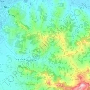 Mappa topografica Vho, altitudine, rilievo