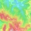 Mappa topografica Monte Ombraro, altitudine, rilievo