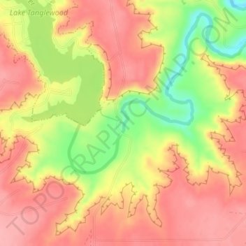 Mappa topografica River Falls, altitudine, rilievo