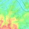 Mappa topografica Montagnou, altitudine, rilievo