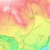 Mappa topografica A, altitudine, rilievo
