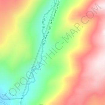 Mappa topografica Toroño, altitudine, rilievo