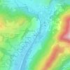Mappa topografica La Filatière, altitudine, rilievo
