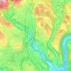 Mappa topografica Penasca, altitudine, rilievo