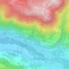 Mappa topografica Le Frêne, altitudine, rilievo