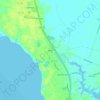 Mappa topografica Hayes, altitudine, rilievo
