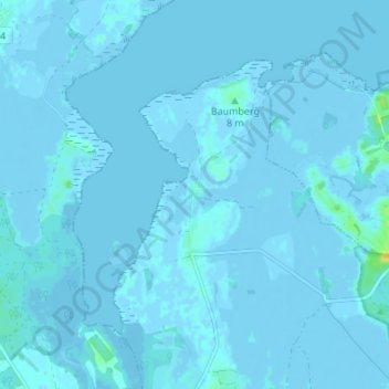 Mappa topografica Dewichow, altitudine, rilievo