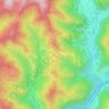 Mappa topografica Volčanski ruti, altitudine, rilievo