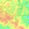 Mappa topografica Le Poteau, altitudine, rilievo