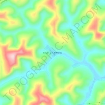 Mappa topografica Cocais das Estrelas, altitudine, rilievo